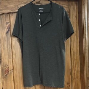 Casual Earth Tone Henley Shirt